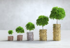 Stacks coin arranged