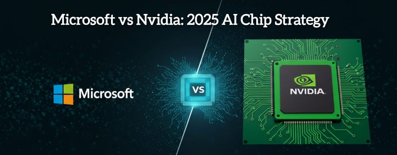 Microsoft VS Nvidia, with companies logo