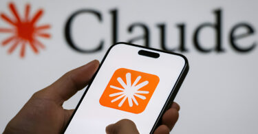 Claude Logo on a phone